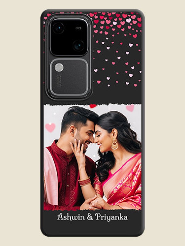 Custom Fall in Love with Your Partner - Photo on Space Black Soft Matte Phone Cover - Vivo V30 Pro 5G