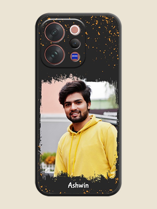 Custom Spray Free Design on Photo On Space Black Custom Soft Matte Mobile Back Cover - Vivo V70 Elite 5G