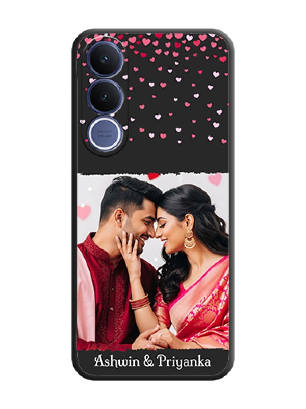 Custom Fall in Love with Your Partner on Photo On Space Black Custom Soft Matte Mobile Back Cover - Vivo V70 Fe 5G