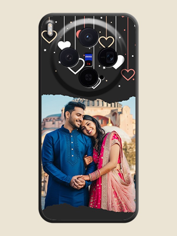 Custom Love Hangings with Splash Wave Picture On Space Black Custom Soft Matte Mobile Back Cover - Vivo X300 5G