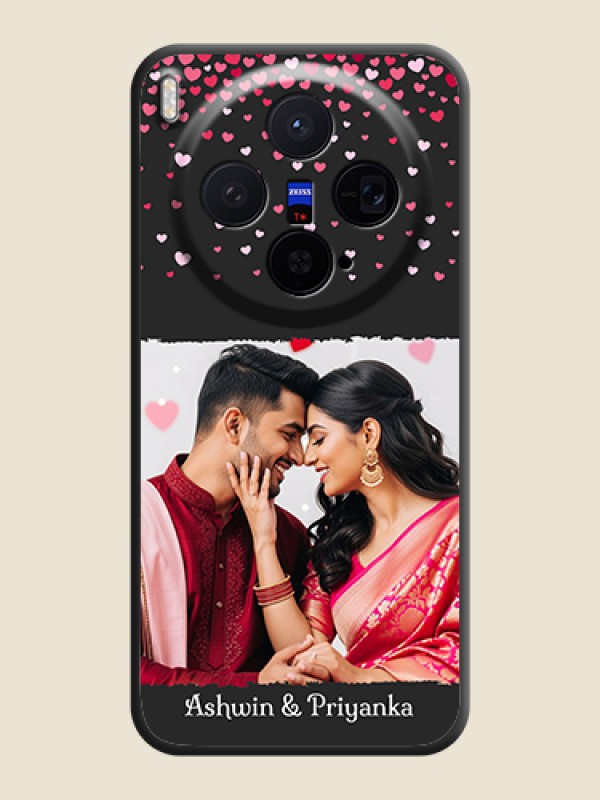 Custom Fall in Love with Your Partner on Photo On Space Black Custom Soft Matte Mobile Back Cover - Vivo X300 5G