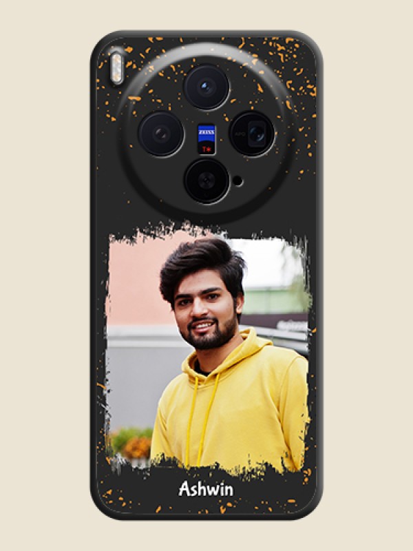 Custom Spray Free Design on Photo On Space Black Custom Soft Matte Mobile Back Cover - Vivo X300 5G