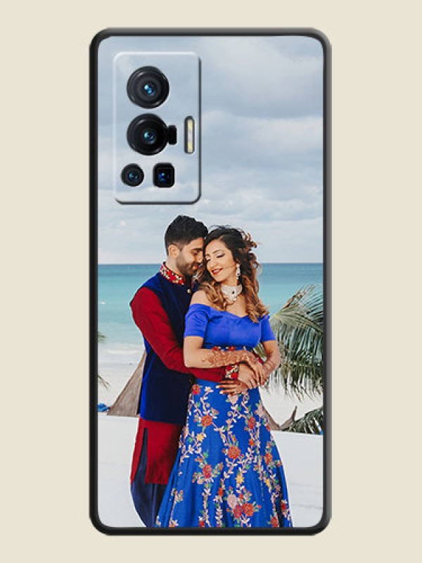 Custom Full Single Pic Upload On Space Black Personalized Soft Matte Phone Covers -Vivo X70 Pro 5G
