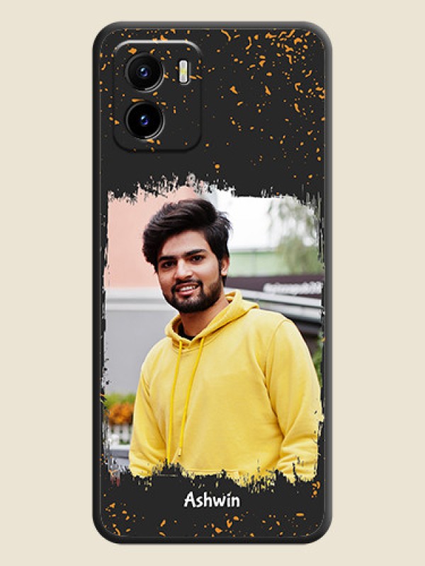 Custom Spray Free Design on Photo on Space Black Soft Matte Phone Cover - Vivo Y15s