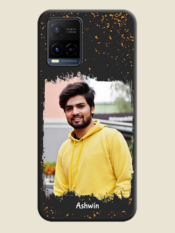 Custom Spray Free Design on Photo on Space Black Soft Matte Phone Cover - Vivo Y21