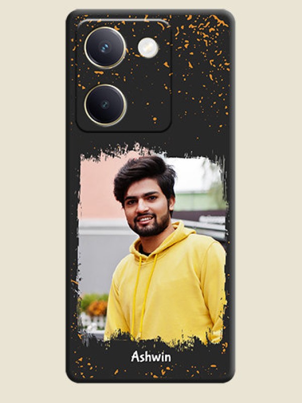 Custom Spray Free Design on Photo On Space Black Custom Soft Matte Mobile Back Cover - Vivo Y300 Plus 5G