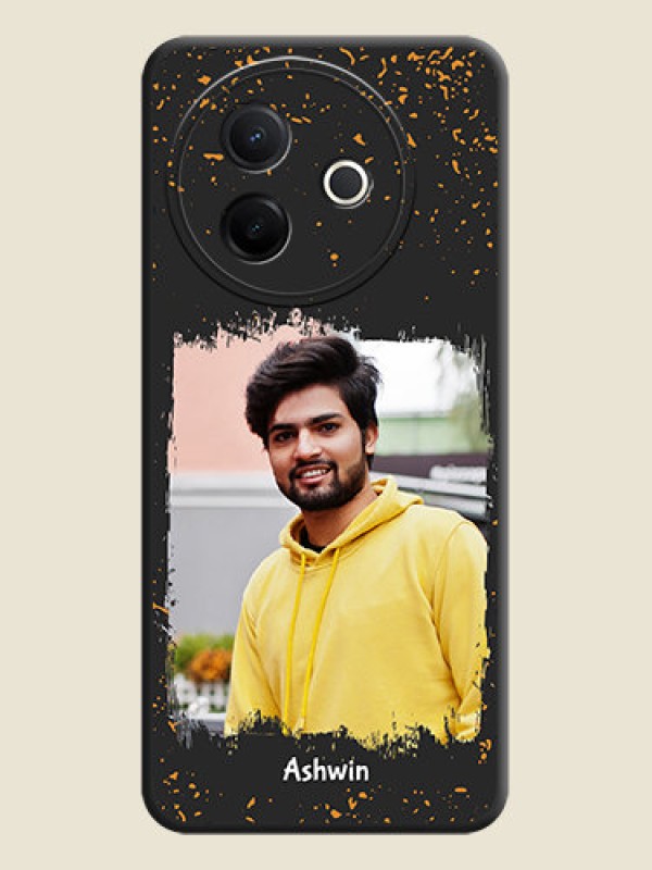 Custom Spray Free Design on Photo On Space Black Custom Soft Matte Mobile Back Cover - Vivo Y39 5G