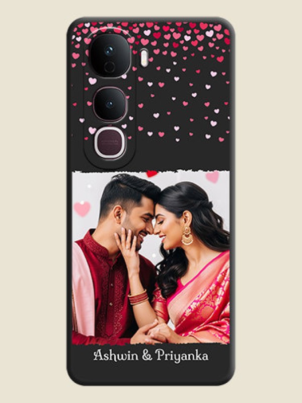Custom Fall in Love with Your Partner on Photo On Space Black Custom Soft Matte Mobile Back Cover - Vivo Y400 Pro 5G
