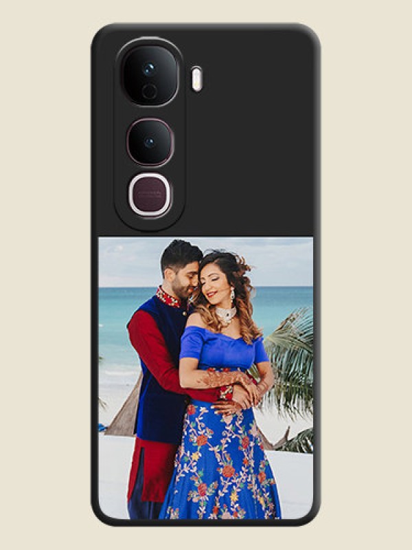 Custom Image Upload With Space Black Color On Custom Soft Matte Mobile Back Cover - Vivo Y400 Pro 5G