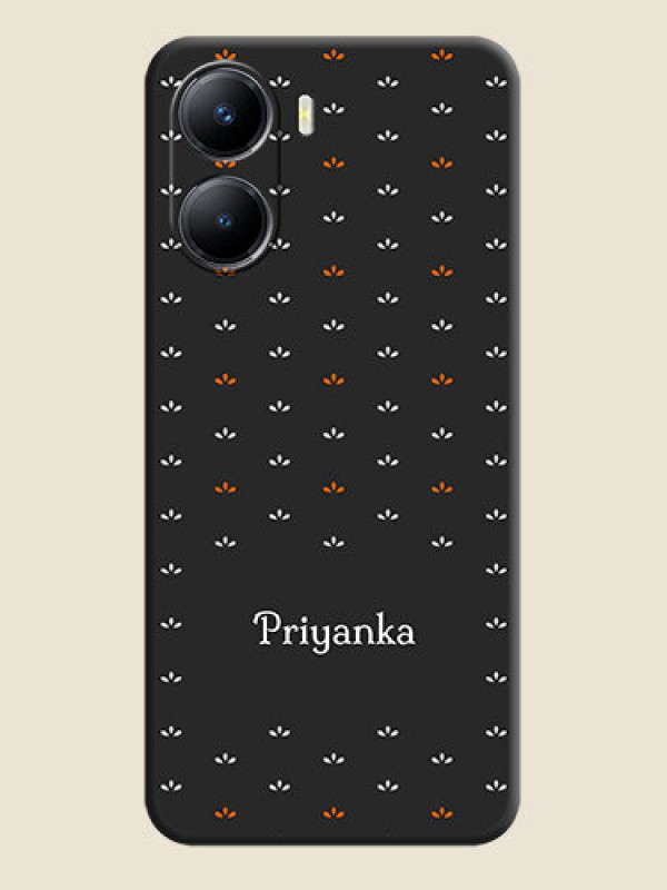 Custom Simple Pattern With Custom Text On Space Black Personalized Soft Matte Phone Covers -Vivo Y56 5G