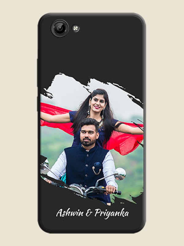 Custom Grunge Brush Strokes - Photo on Space Black Soft Matte Back Cover - Vivo Y71