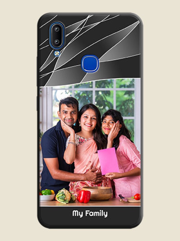 Custom Mixed Wave Lines - Photo on Space Black Soft Matte Mobile Cover - Vivo Y93