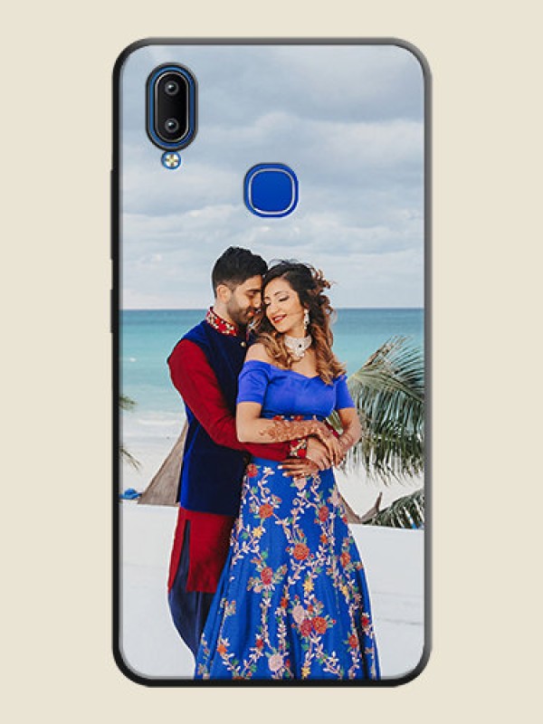 Custom Full Single Pic Upload On Space Black Personalized Soft Matte Phone Covers -Vivo Y93