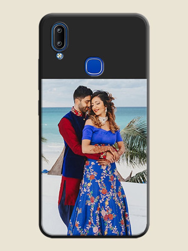 Custom Image Upload With Space Black Color On Custom Soft Matte Mobile Back Cover - Vivo Y93
