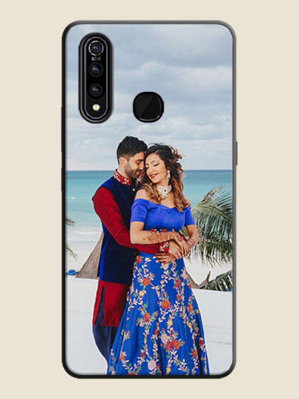 Custom Full Single Pic Upload On Space Black Personalized Soft Matte Phone Covers -Vivo Z1 Pro