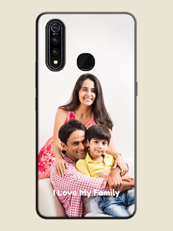 Custom Full Single Pic Upload With Text On Space Black Personalized Soft Matte Phone Covers -Vivo Z1 Pro