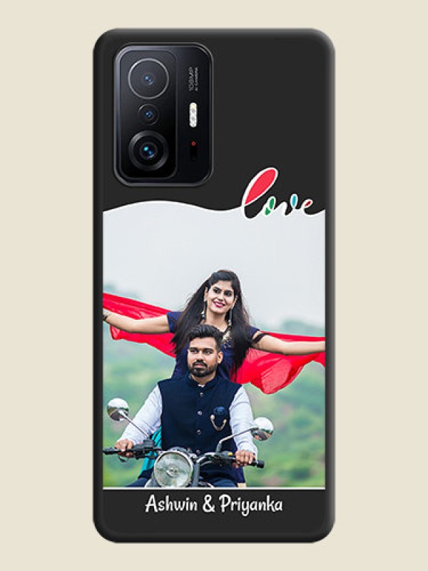 Custom Fall in Love Pattern with Picture on Photo on Space Black Soft Matte Mobile Case - Xiaomi 11T Pro 5G