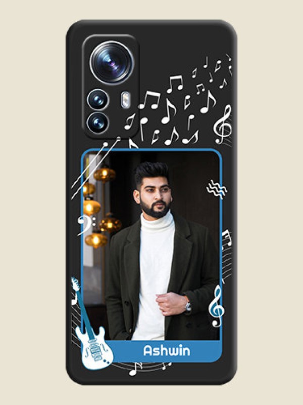 Custom Musical Theme Design with Text on Photo on Space Black Soft Matte Mobile Case - Xiaomi 12 Pro 5G
