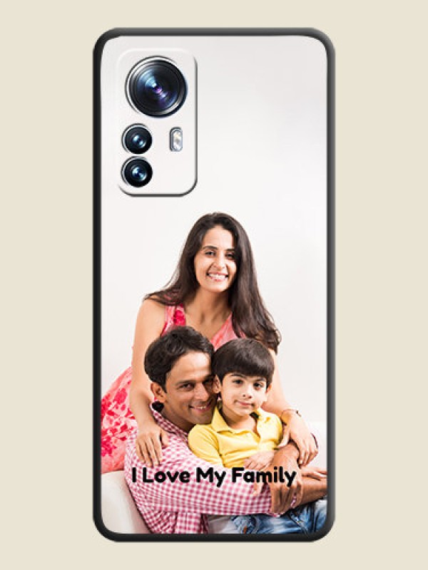 Custom Full Single Pic Upload With Text On Space Black Personalized Soft Matte Phone Covers -Xiaomi 12 Pro 5G
