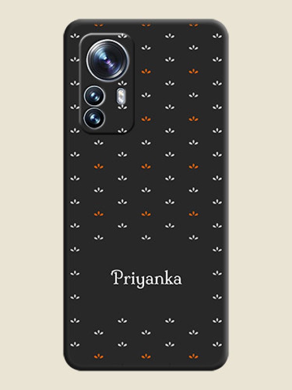 Custom Simple Pattern With Custom Text On Space Black Personalized Soft Matte Phone Covers -Xiaomi 12 Pro 5G