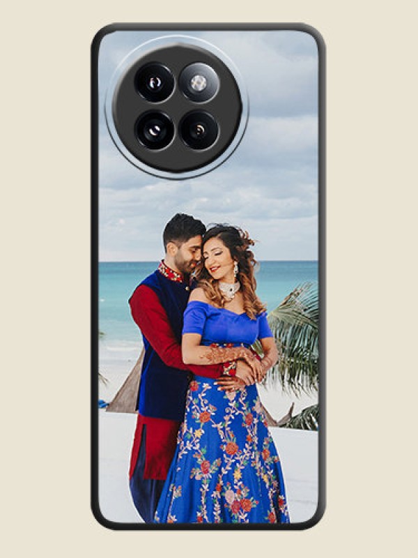 Custom Full Single Pic Upload On Space Black Custom Soft Matte Mobile Back Cover - Xiaomi 14 Civi