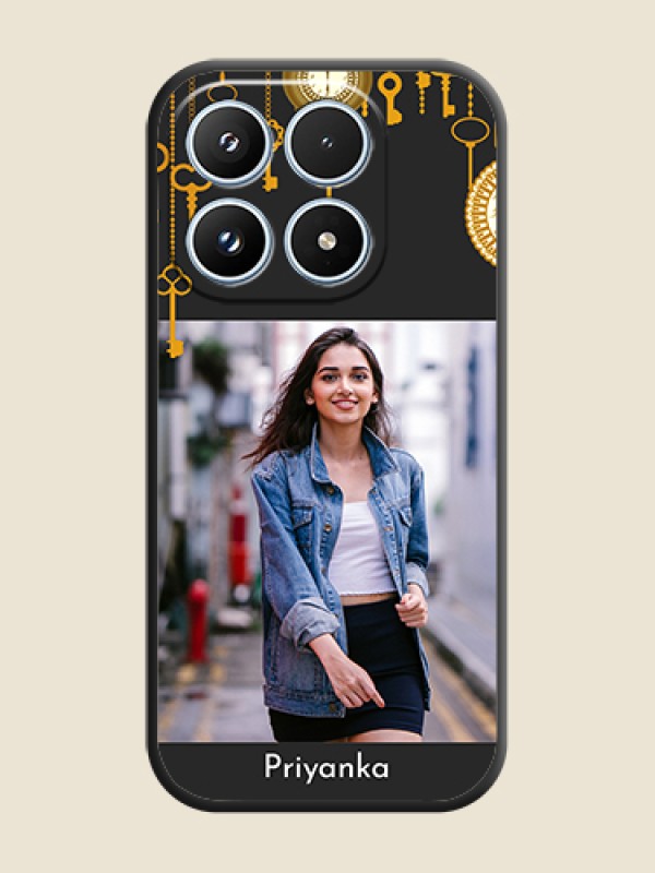 Custom Decorative Design with Text On Space Black Custom Soft Matte Mobile Back Cover - Xiaomi 17 5G