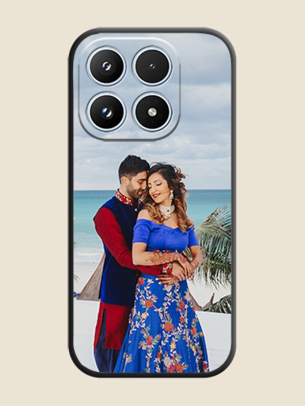 Custom Full Single Pic Upload On Space Black Custom Soft Matte Mobile Back Cover - Xiaomi 17 5G