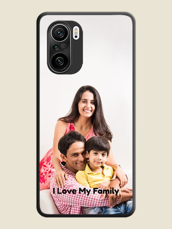 Custom Full Single Pic Upload With Text On Space Black Personalized Soft Matte Phone Covers -Xiaomi Mi 11X 5G
