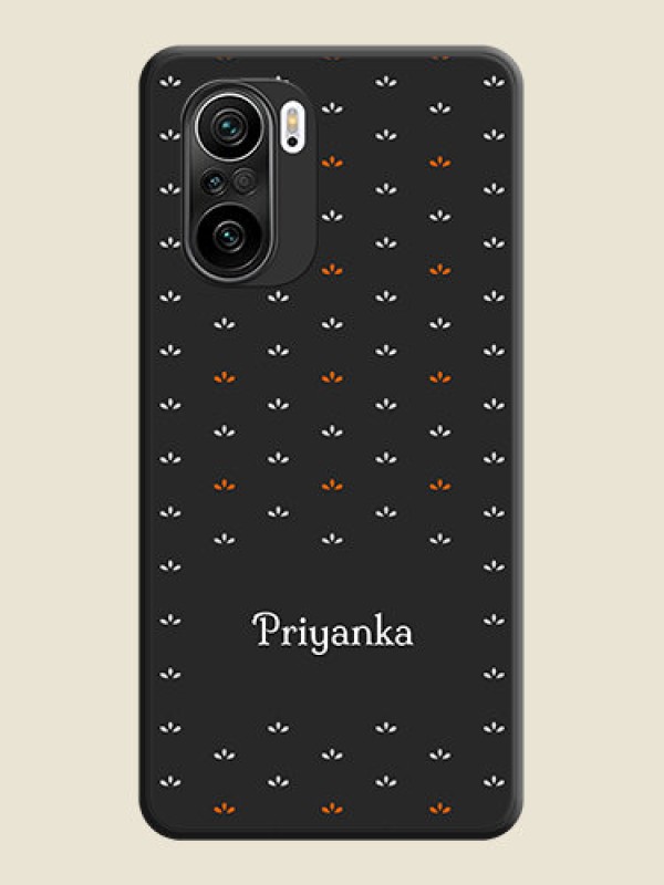 Custom Simple Pattern With Custom Text On Space Black Personalized Soft Matte Phone Covers -Xiaomi Mi 11X Pro 5G