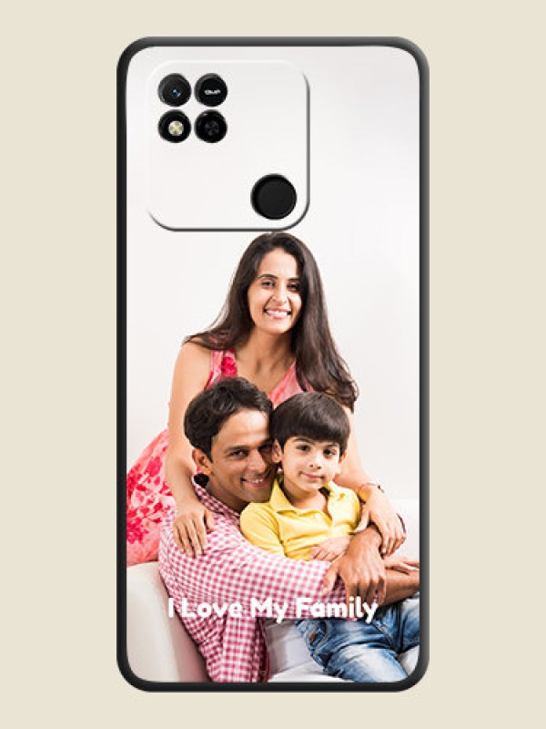 Custom Full Single Pic Upload With Text On Space Black Personalized Soft Matte Phone Covers -Xiaomi Redmi 10A Sport