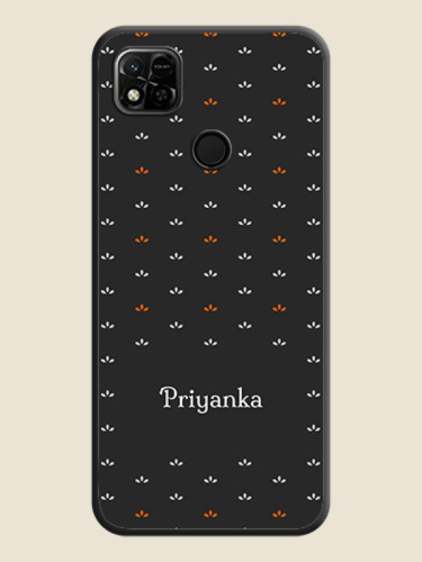 Custom Simple Pattern With Custom Text On Space Black Personalized Soft Matte Phone Covers -Xiaomi Redmi 10A