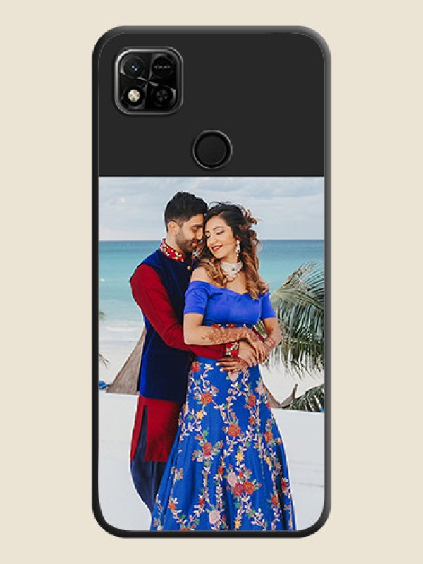 Custom Image Upload With Space Black Color On Custom Soft Matte Mobile Back Cover - Xiaomi Redmi 10A