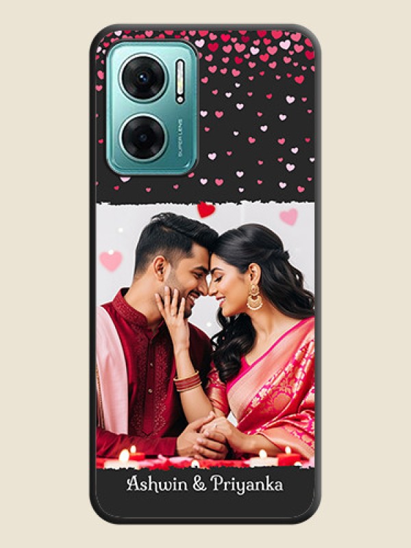 Custom Fall in Love with Your Partner  on Photo on Space Black Soft Matte Phone Cover - Xiaomi Redmi 11 Prime 5G
