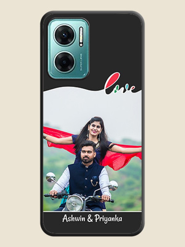 Custom Fall in Love Pattern with Picture on Photo on Space Black Soft Matte Mobile Case - Xiaomi Redmi 11 Prime 5G