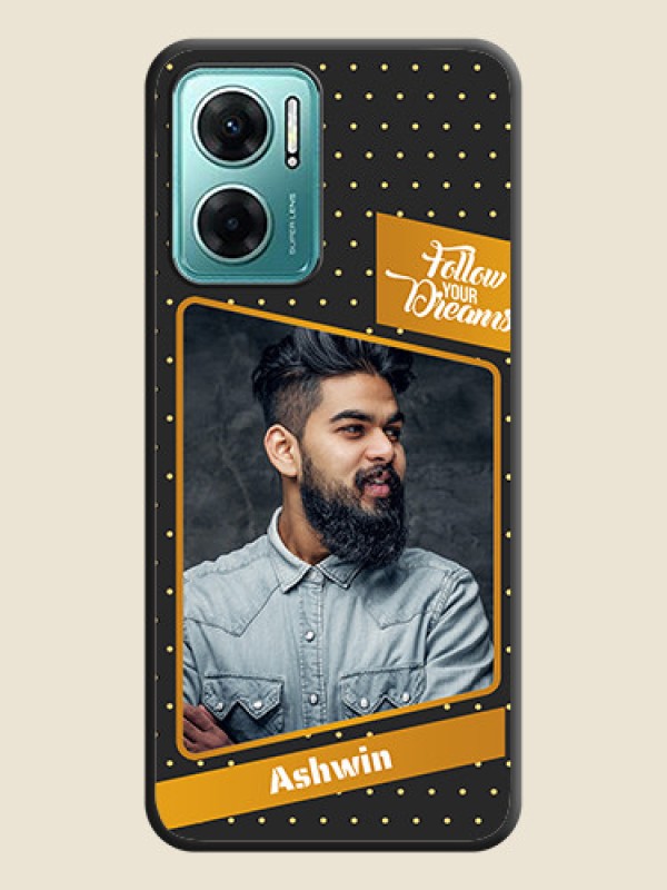 Custom Follow Your Dreams with White Dots on Space Black Custom Soft Matte Phone Cases - Xiaomi Redmi 11 Prime 5G