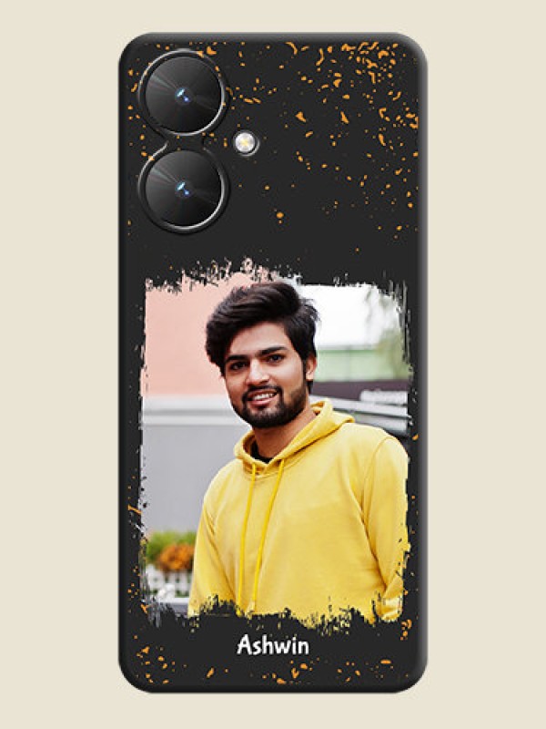 Custom Spray Free Design on Photo On Space Black Custom Soft Matte Mobile Back Cover - Redmi 13C 5G