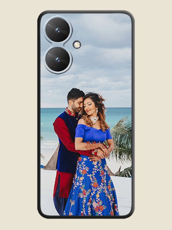 Custom Full Single Pic Upload On Space Black Custom Soft Matte Mobile Back Cover - Redmi 13C 5G