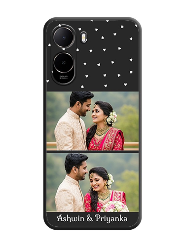 Custom Miniature Love Symbols with Name On Space Black Custom Soft Matte Mobile Back Cover - Xiaomi Redmi A7 Pro 4G