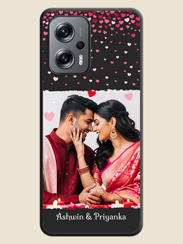Custom Fall in Love with Your Partner  on Photo on Space Black Soft Matte Phone Cover - Xiaomi Redmi K50I 5G