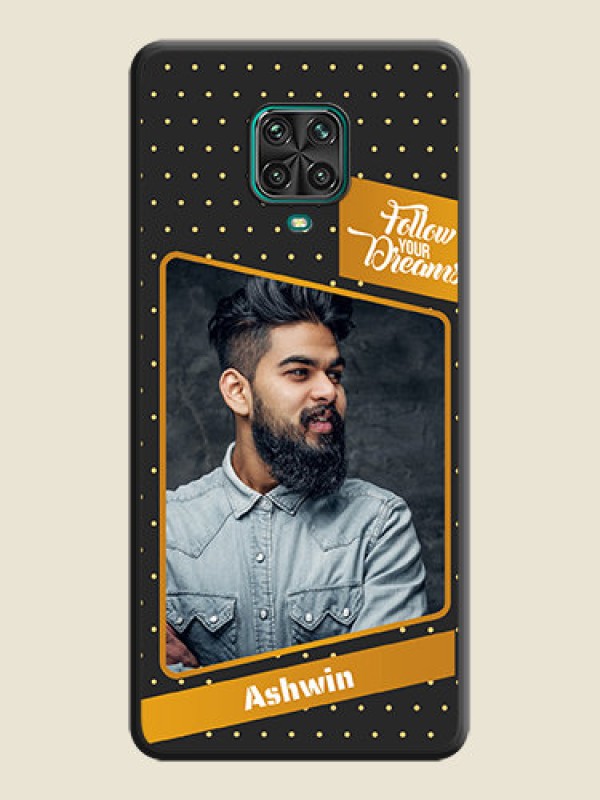 Custom Follow Your Dreams with White Dots on Space Black Custom Soft Matte Phone Cases - Redmi Note 10 Lite