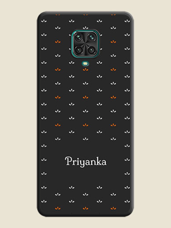 Custom Simple Pattern With Custom Text On Space Black Personalized Soft Matte Phone Covers -Xiaomi Redmi Note 10 Lite
