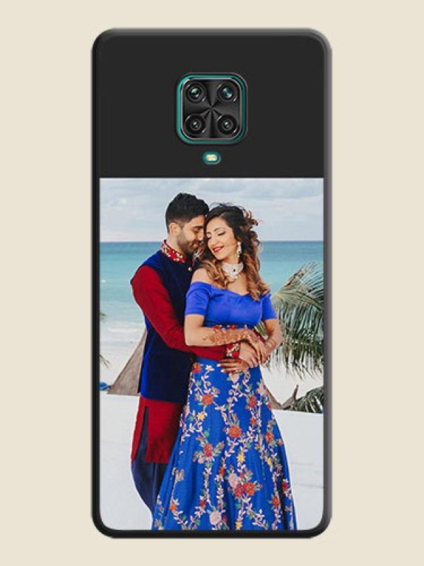 Custom Image Upload With Space Black Color On Custom Soft Matte Mobile Back Cover - Xiaomi Redmi Note 10 Lite