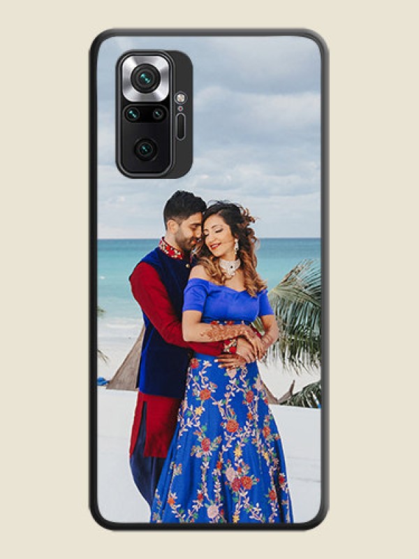 Custom Full Single Pic Upload On Space Black Personalized Soft Matte Phone Covers -Xiaomi Redmi Note 10 Pro