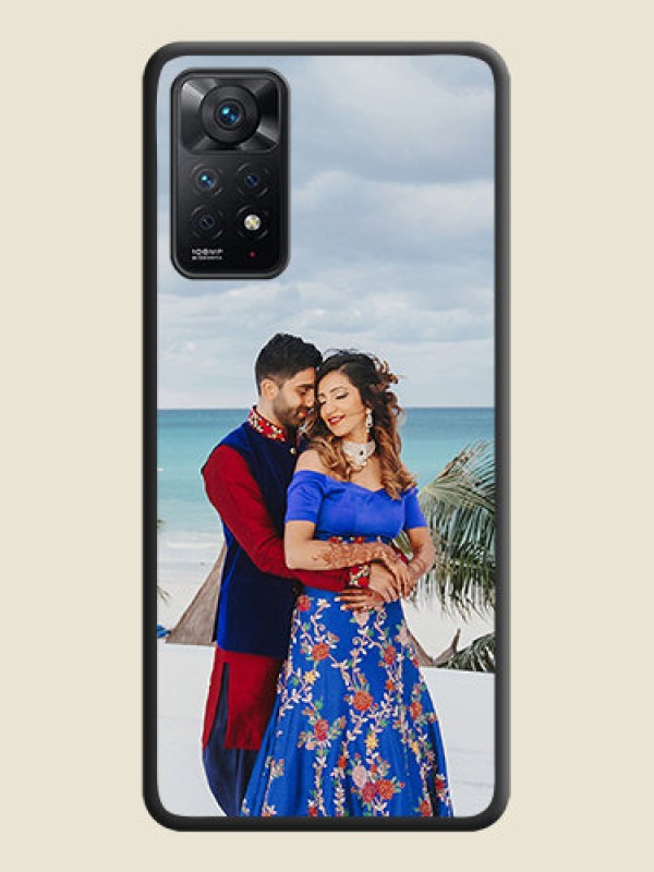 Custom Full Single Pic Upload On Space Black Personalized Soft Matte Phone Covers -Xiaomi Redmi Note 11 Pro Plus 5G