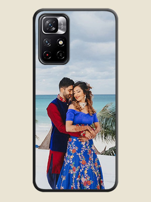 Custom Full Single Pic Upload On Space Black Personalized Soft Matte Phone Covers -Xiaomi Redmi Note 11T 5G