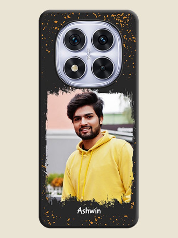 Custom Spray Free Design on Photo On Space Black Custom Soft Matte Mobile Back Cover - Redmi Note 14 Pro 5G