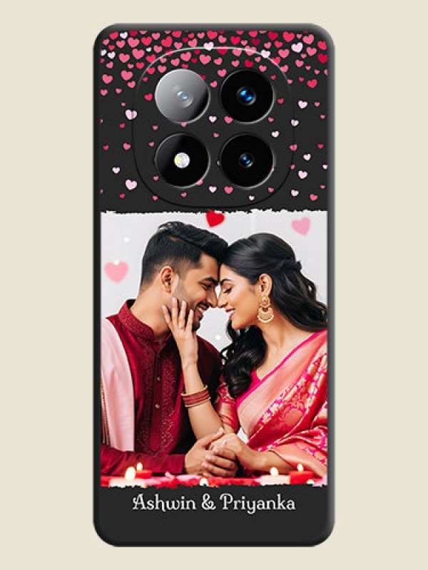 Custom Fall in Love with Your Partner on Photo On Space Black Custom Soft Matte Mobile Back Cover - Redmi Note 14 Pro Plus 5G