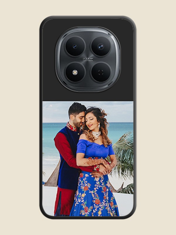 Custom Image Upload With Space Black Color On Custom Soft Matte Mobile Back Cover - Xiaomi Redmi Note 15 5G