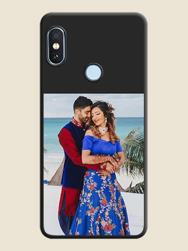 Custom Image Upload With Space Black Color On Custom Soft Matte Mobile Back Cover - Xiaomi Redmi Note 5 Pro