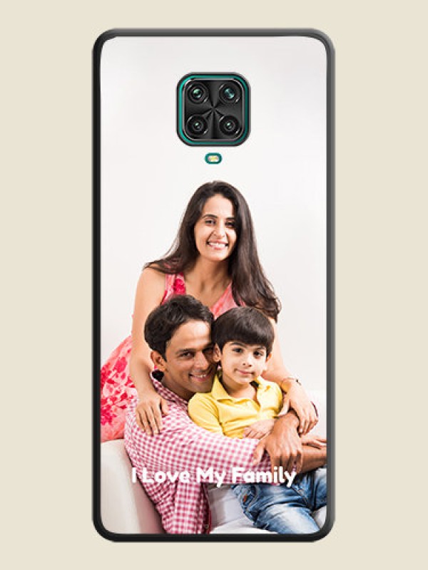 Custom Full Single Pic Upload With Text On Space Black Personalized Soft Matte Phone Covers -Xiaomi Redmi Note 9 Pro Max
